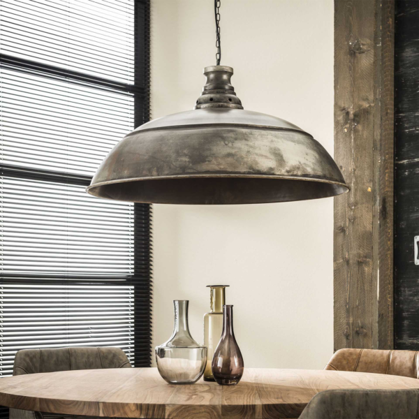 Hanglamp Industry oud zilver