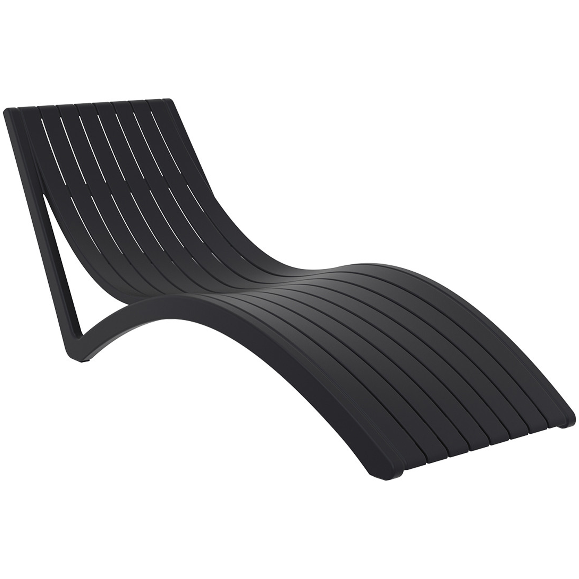 Sunlounger Slim zwart